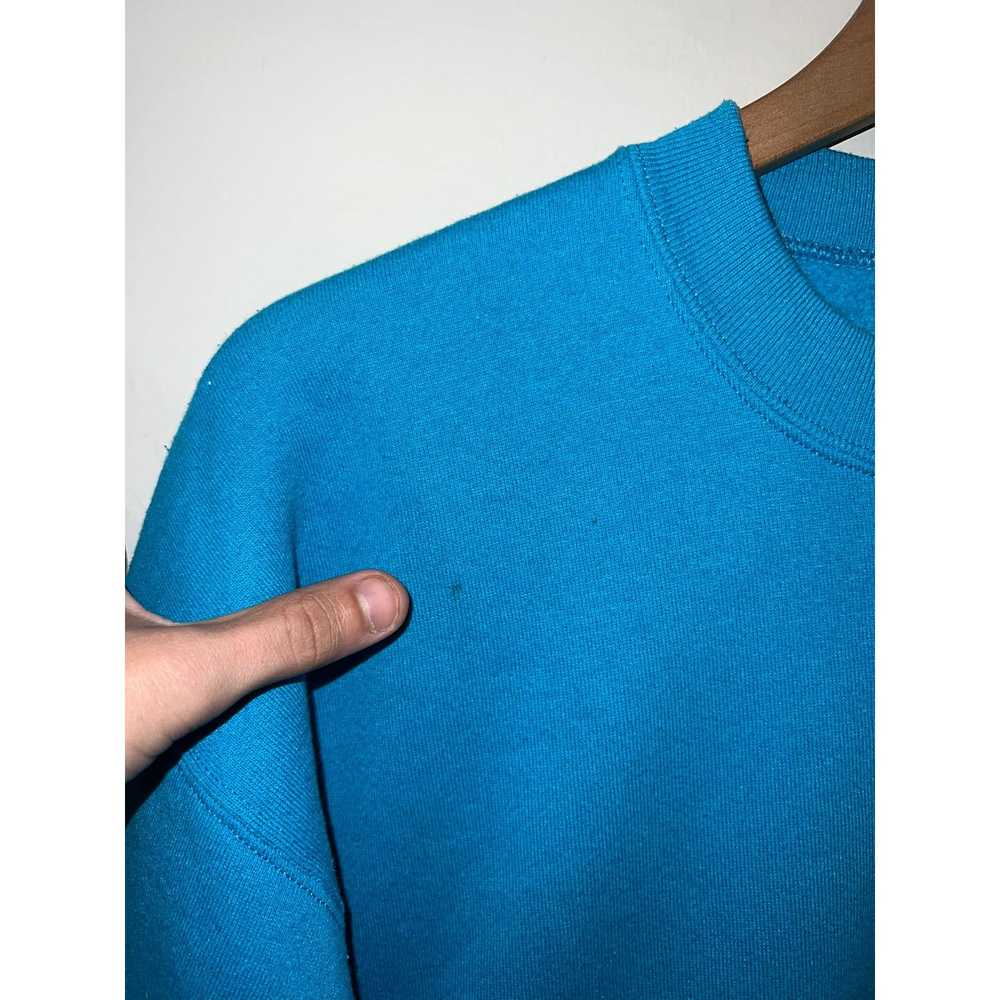 Jerzees 90s Jerzees Super Sweats Blue Blank Sweat… - image 6