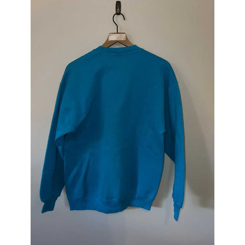 Jerzees 90s Jerzees Super Sweats Blue Blank Sweat… - image 9