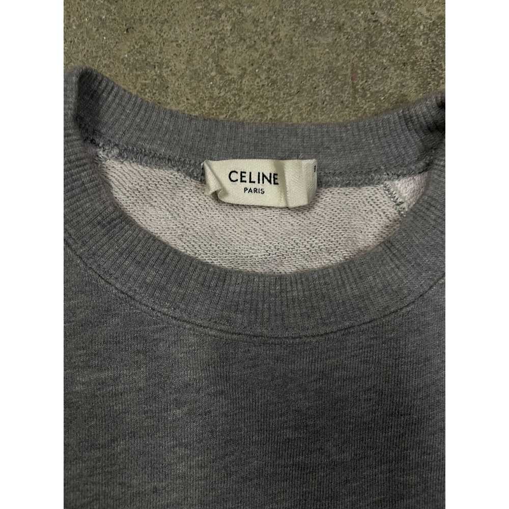 Celine Celine Studded Sweatshirt Grey Camo XS Used - image 2