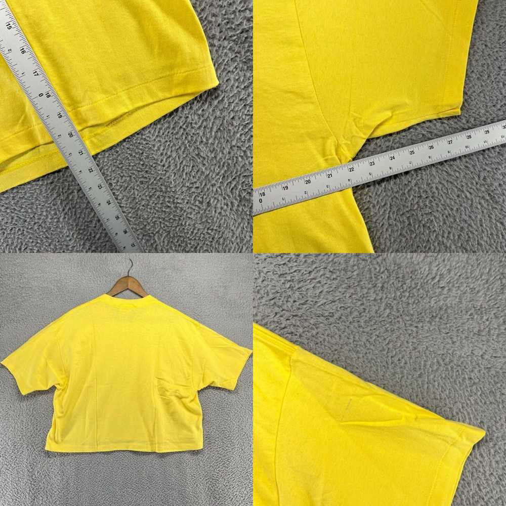 Vintage Classic Yellow Crop Top Blank Pocket Sing… - image 8