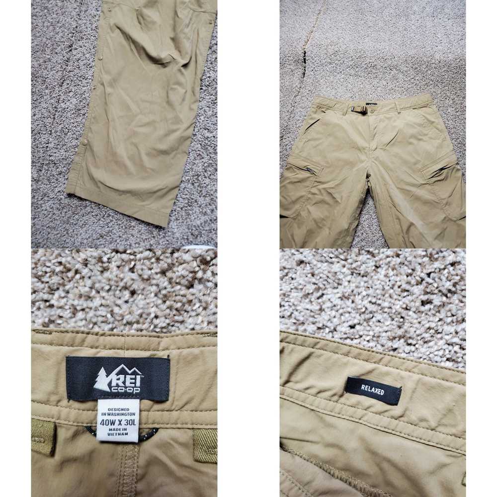 Vintage Rei CO-OP Cargo Pants Size 40x30 Mens Bro… - image 4