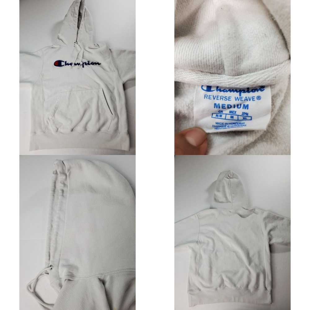 Champion Champion Hoodie Size Medium Mens White R… - image 4