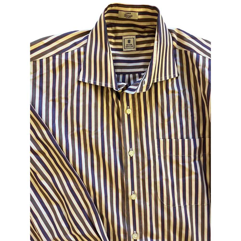 Peter Millar Peter Millar Striped Dress Shirt - L - image 1