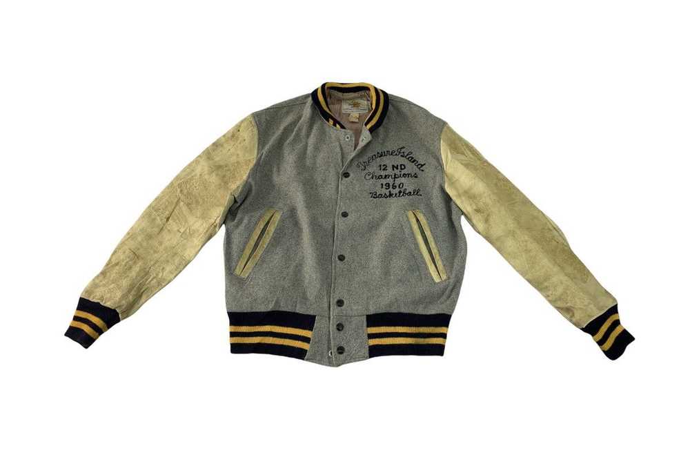 Golden Bear × Leather Jacket × Vintage 80s Golden… - image 1