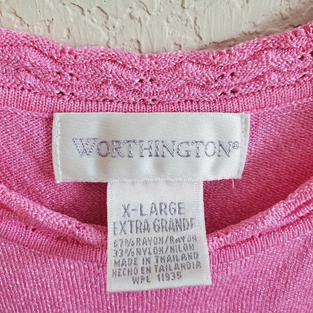 Vintage Worthington knit tie waist camisole top - image 3