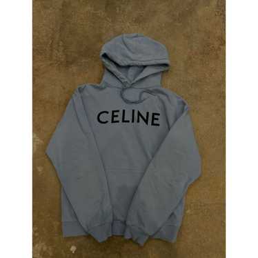 Celine Celine Chest Logo Hoodie Baby Blue Used Me… - image 1