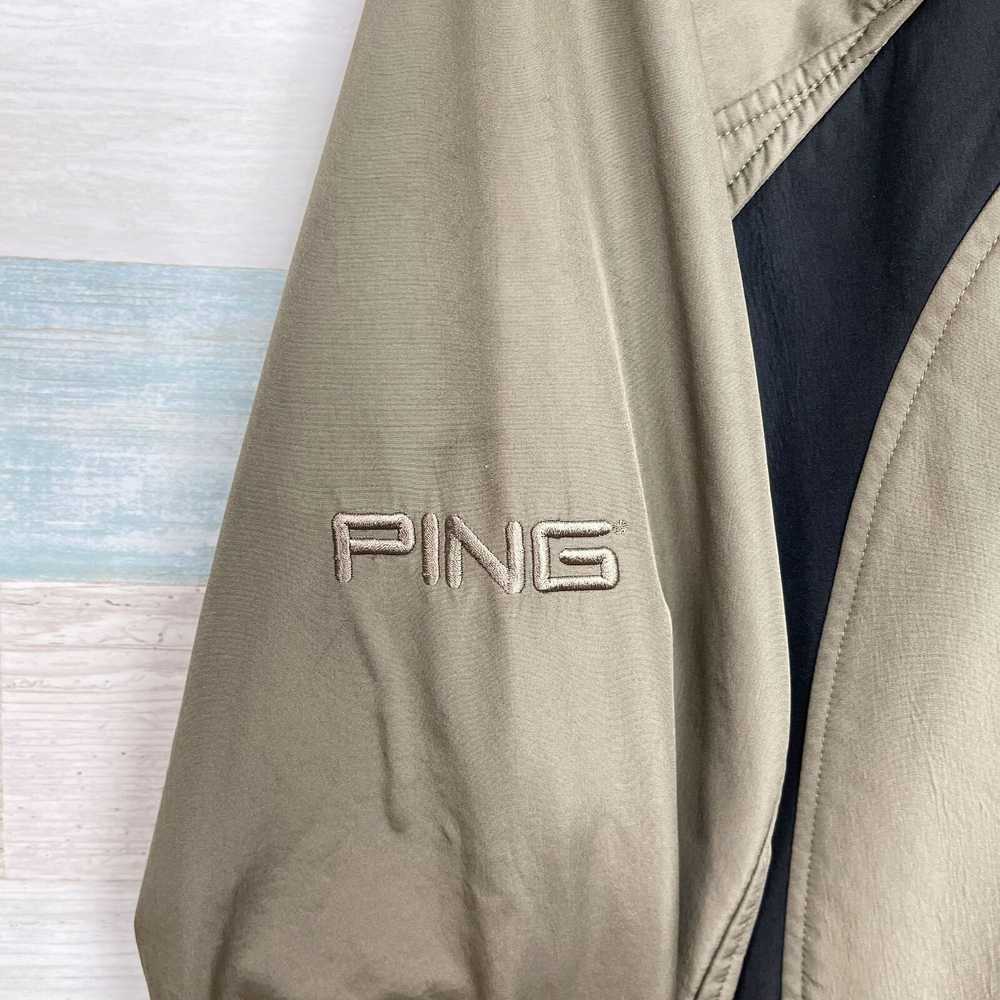 Ping PING Golf Windbreaker Jacket Brown Full Zip … - image 4