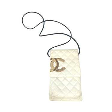 Chanel Cambon Line White Leather Shoulder Bag (Pr… - image 1