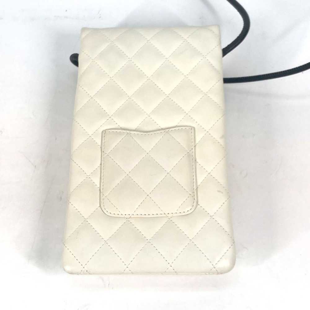 Chanel Cambon Line White Leather Shoulder Bag (Pr… - image 3