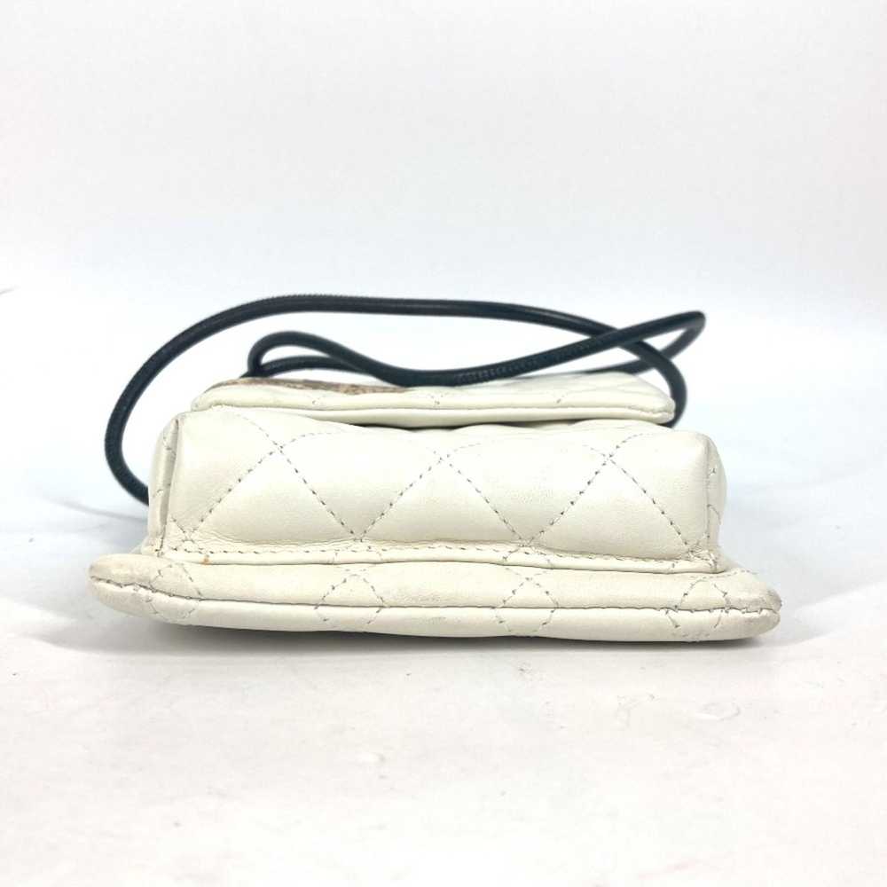 Chanel Cambon Line White Leather Shoulder Bag (Pr… - image 4