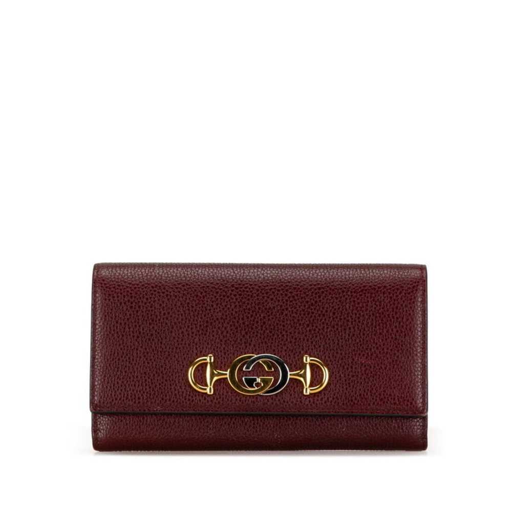 Gucci Interlocking G Burgundy Leather Wallet (Pre… - image 9