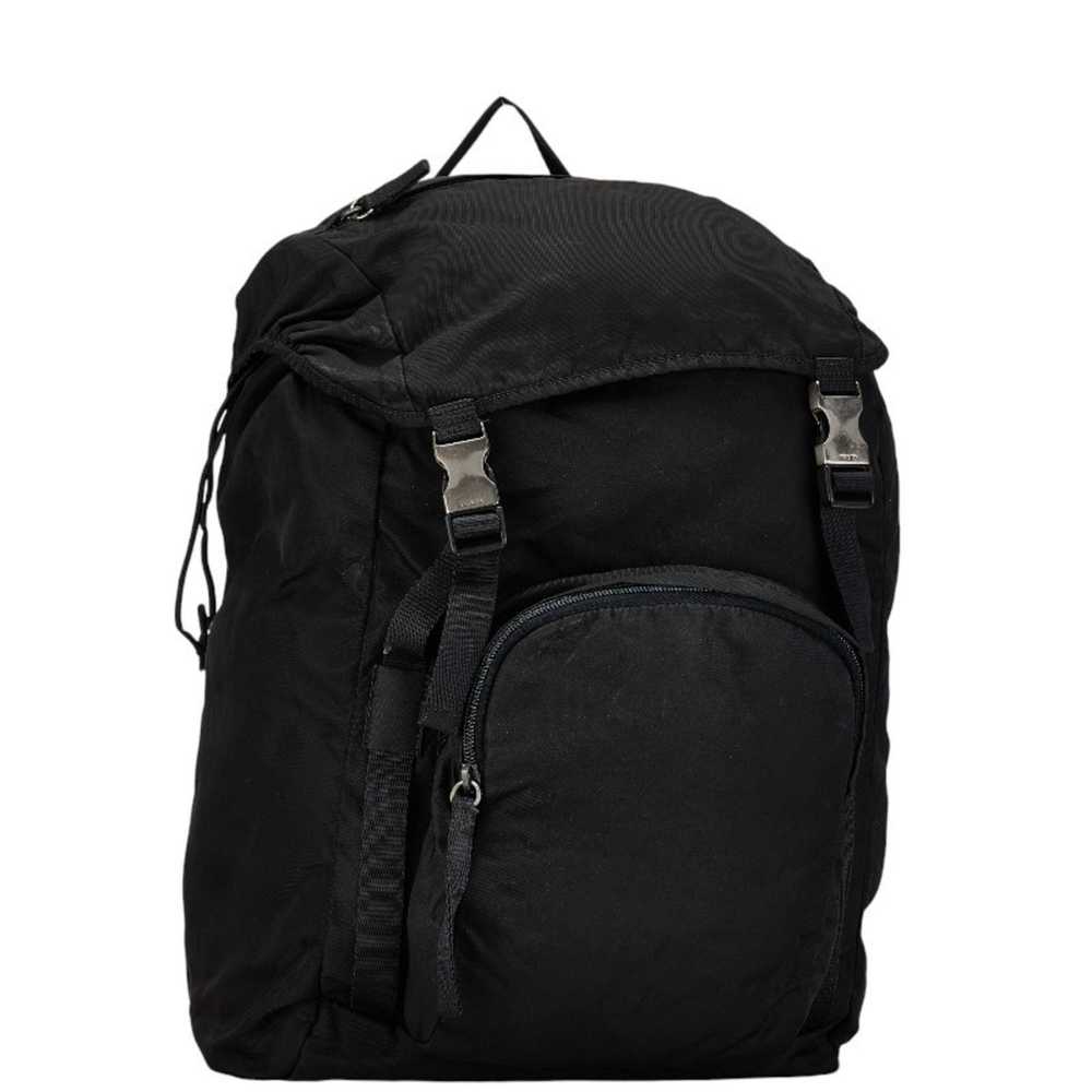 Prada Tessuto Black Synthetic Backpack Bag (Pre-O… - image 4