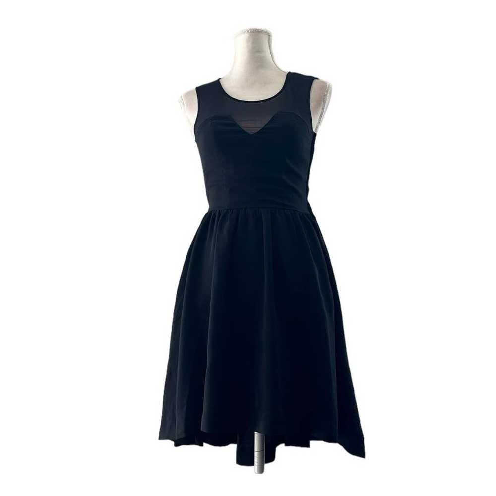 H&M women High low Flared skirt black dress sz 4 … - image 12