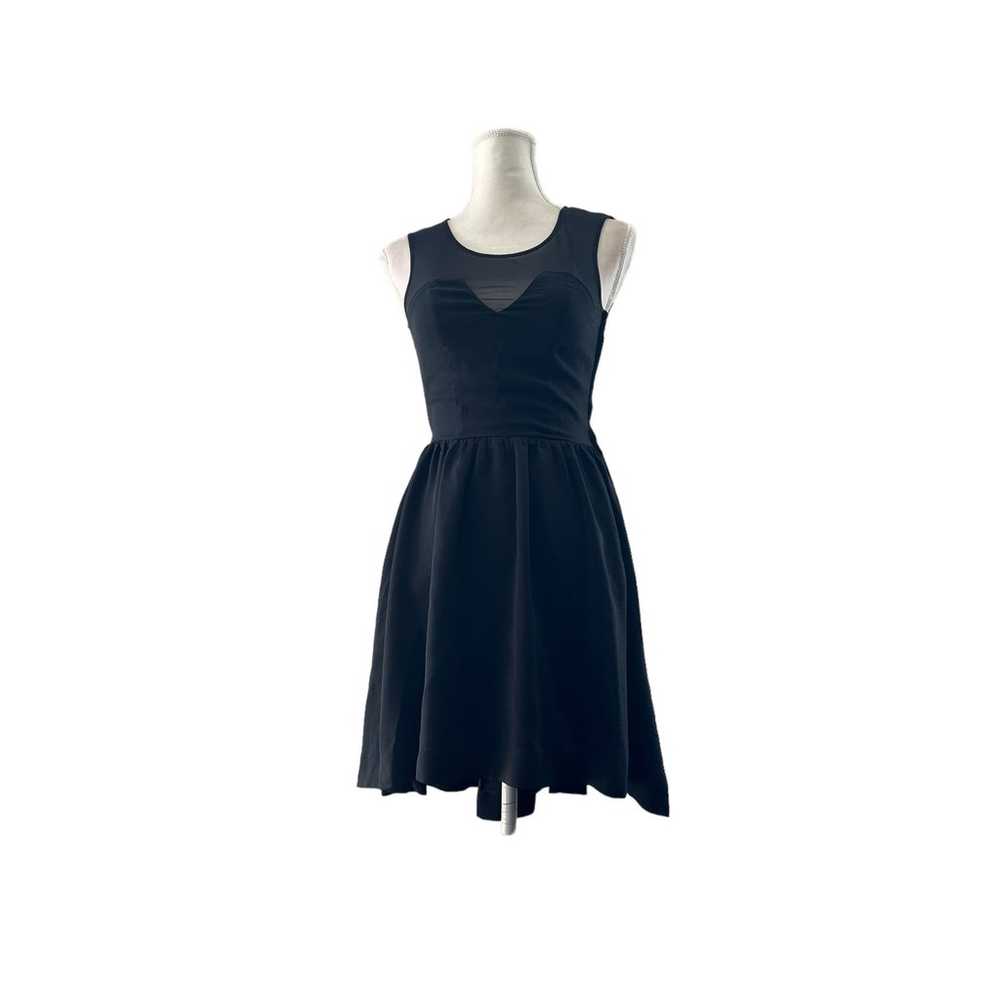 H&M women High low Flared skirt black dress sz 4 … - image 1