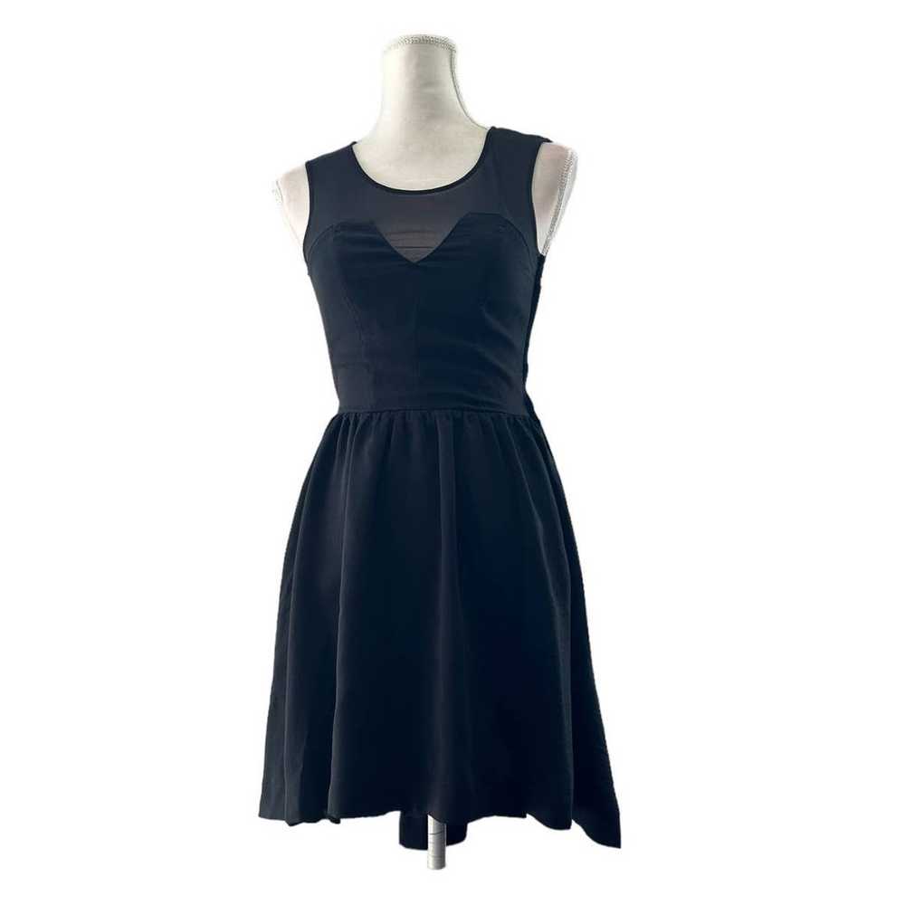 H&M women High low Flared skirt black dress sz 4 … - image 6