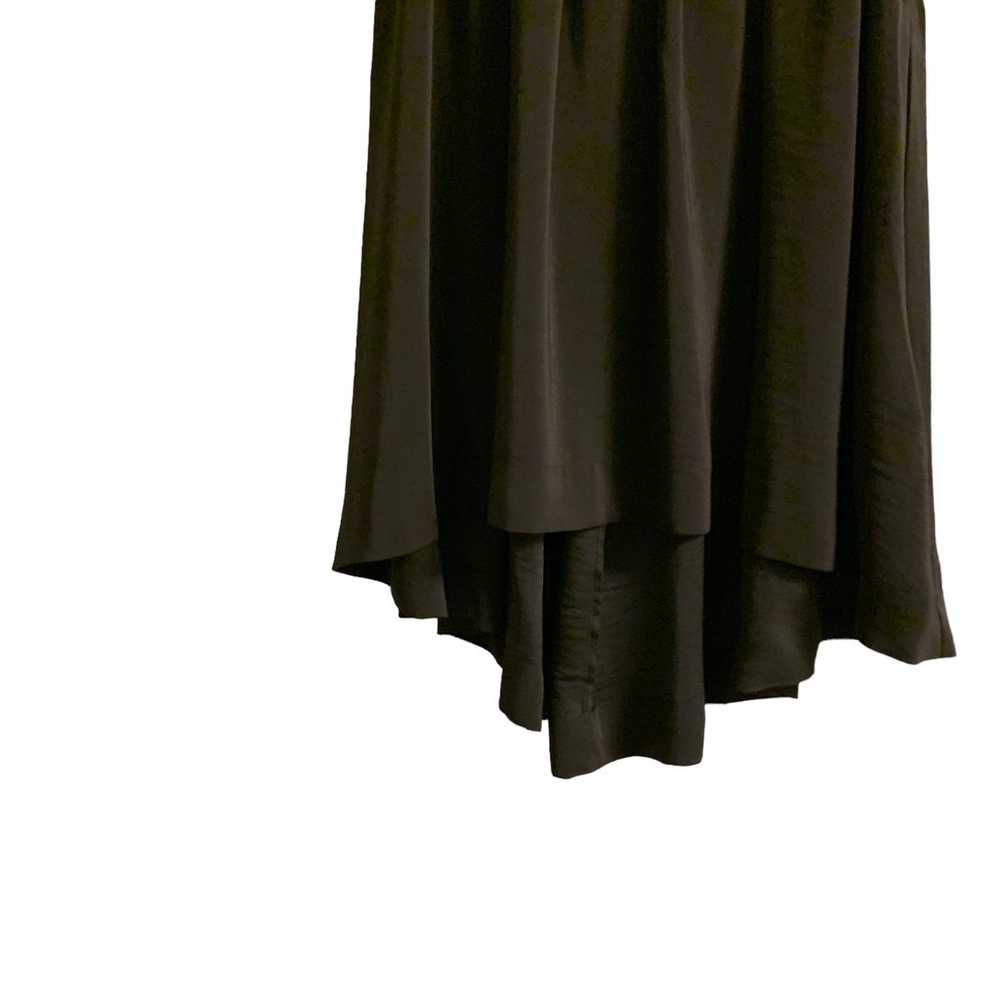 H&M women High low Flared skirt black dress sz 4 … - image 8