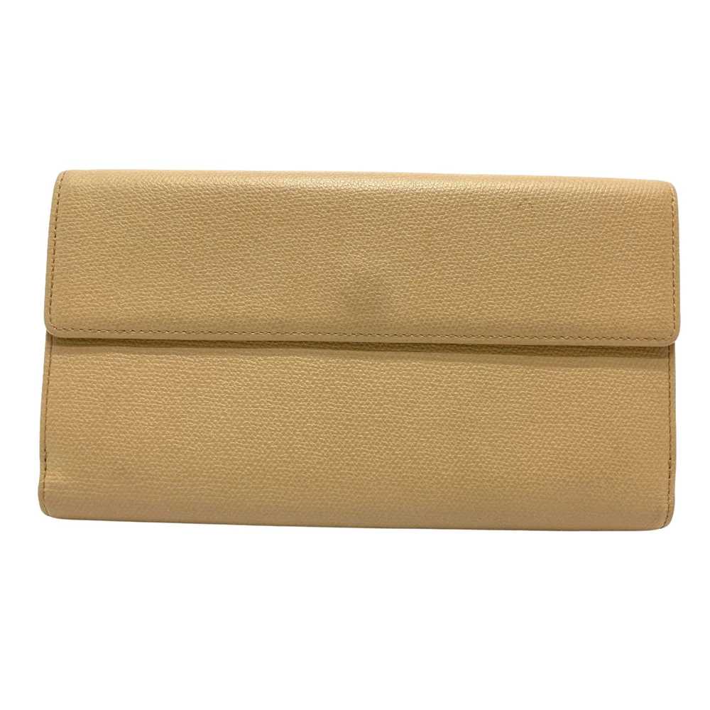 Chanel Logo Cc Beige Leather Wallet (Pre-Owned) - image 2