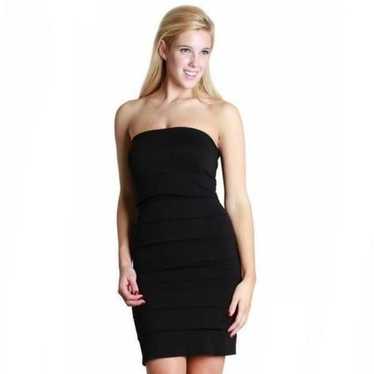 Nikibiki Strapless Tiered Bodycon Mini Dress