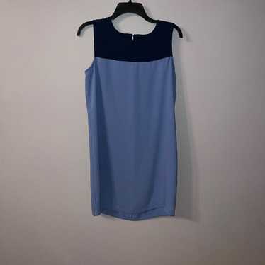 Navy blue and light blue short sleeve dress Small 