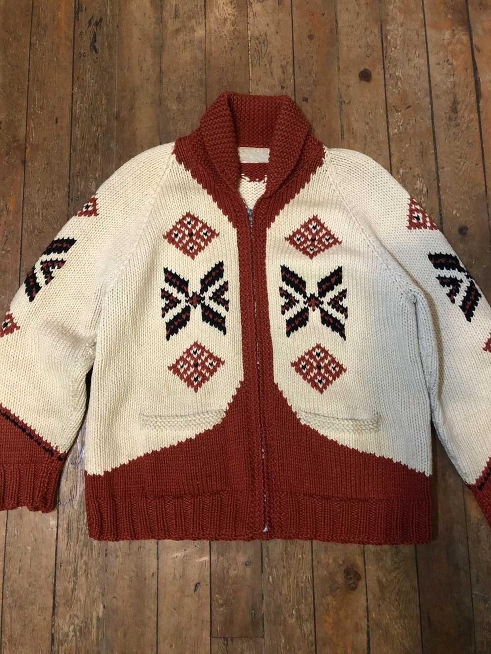 Made In Canada × Vintage Vintage cowichan wool sw… - image 1