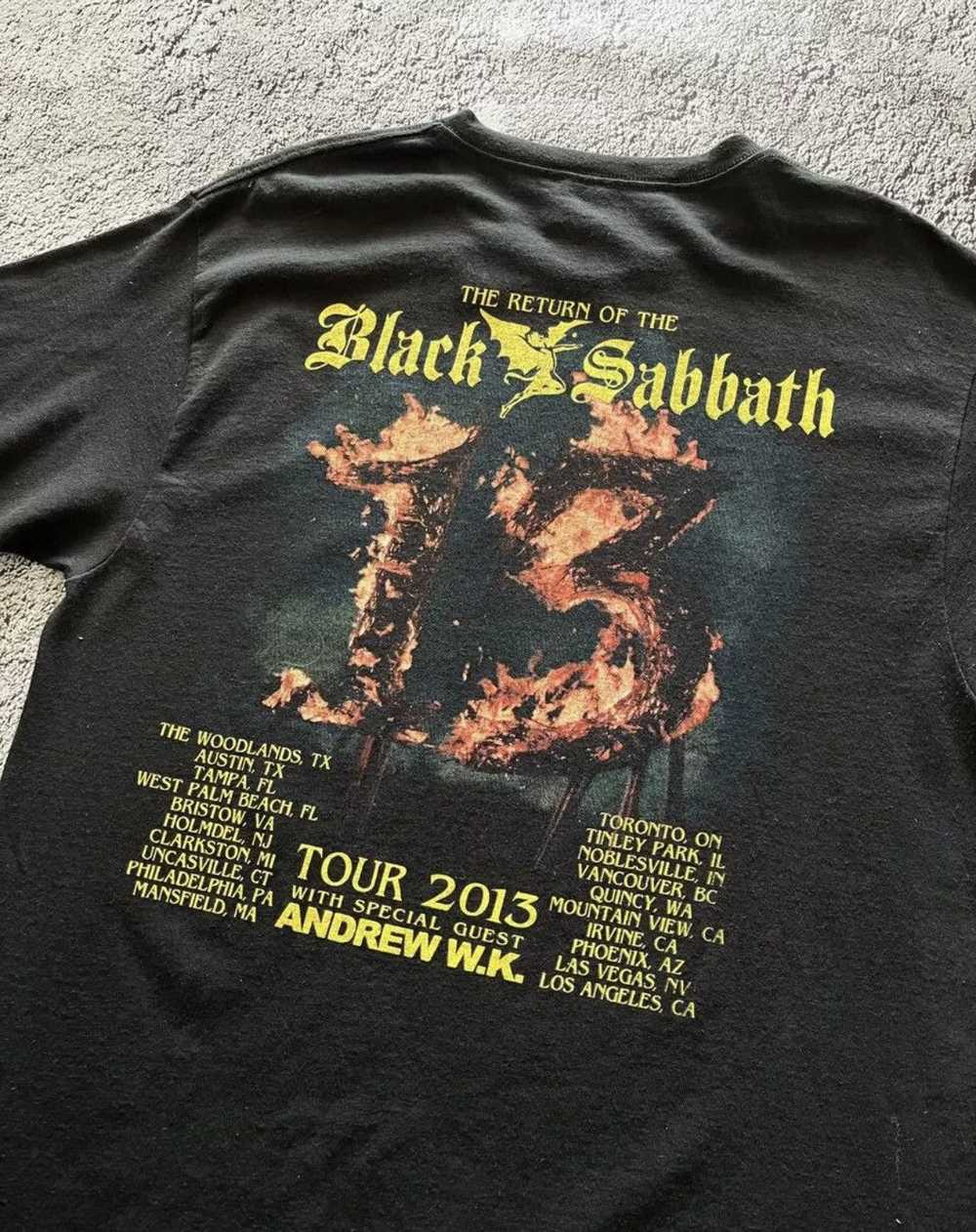 Delta × Vintage Vintage Black Sabbath Shirt Mens … - image 6