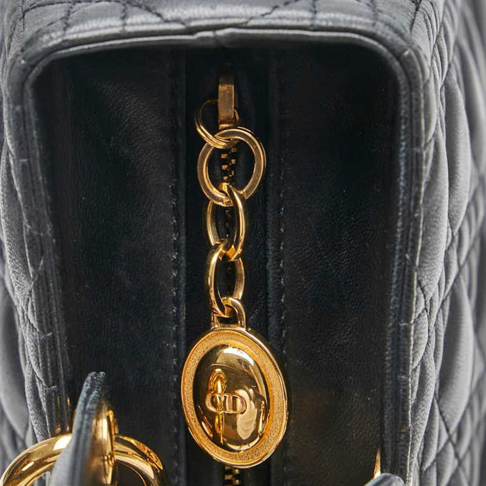 Dior Cannage Lady Black Suede Handbag (Pre-Owned) - image 11