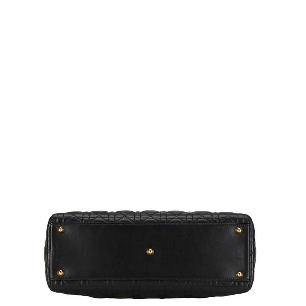 Dior Cannage Lady Black Suede Handbag (Pre-Owned) - image 3