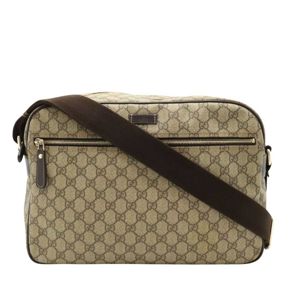 Gucci Gg Supreme Beige Canvas Shoulder Bag (Pre-O… - image 1