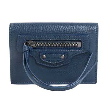 Balenciaga Navy Leather Wallet (Pre-Owned) - image 1