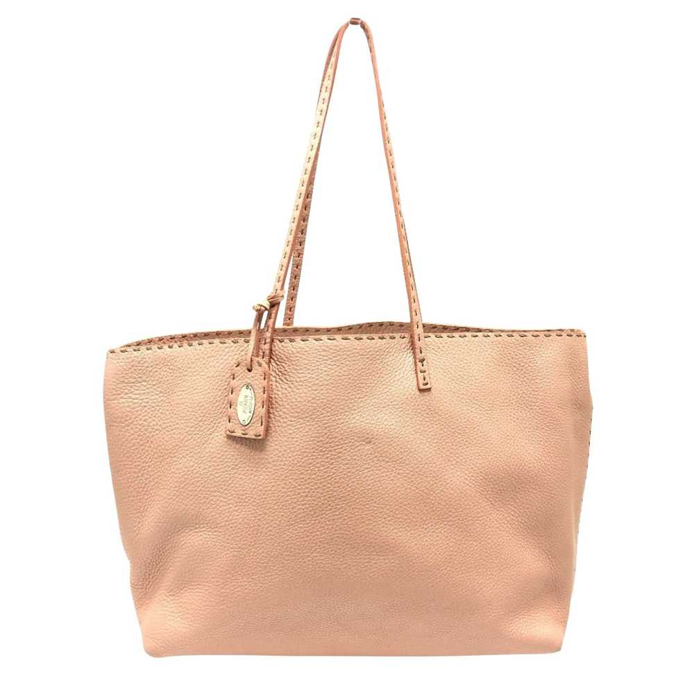 Fendi Selleria Beige Leather Tote Bag (Pre-Owned) - image 1