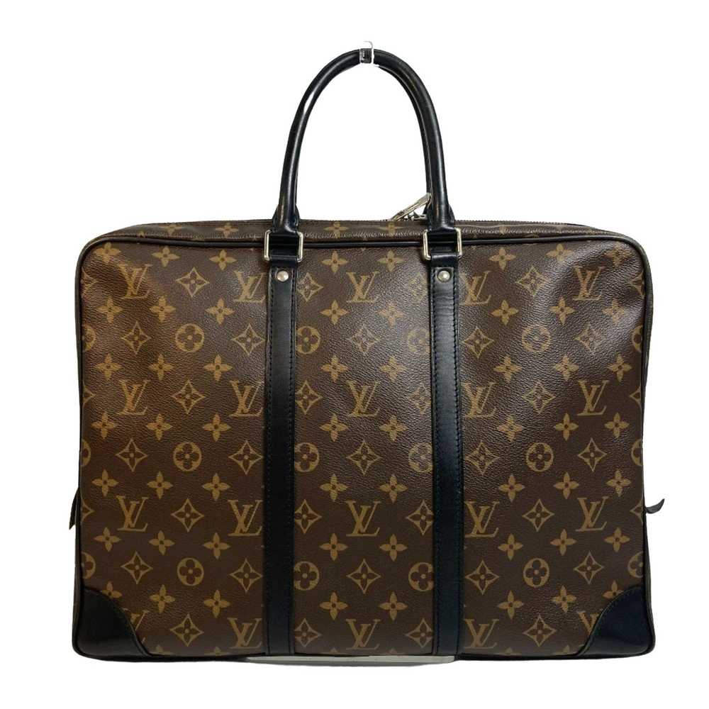 Louis Vuitton Macassar Brown Canvas Briefcase Bag… - image 2