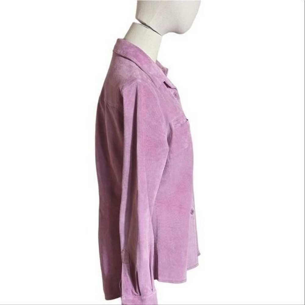 Cami Vintage Pink Suede Shirt Jacket - image 3