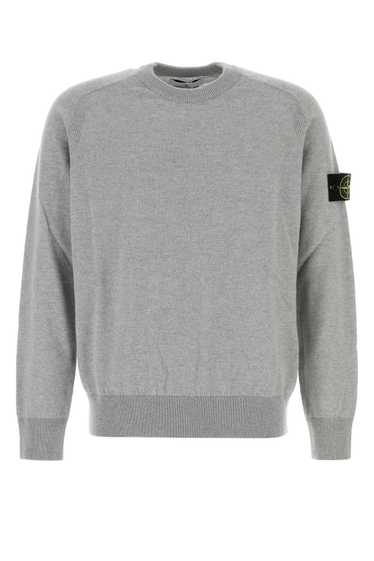 Stone Island Grey Wool Sweater