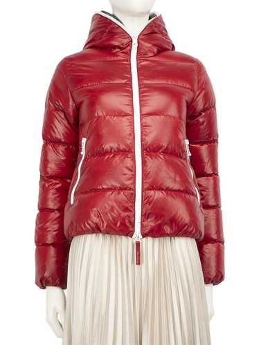 Duvetica Red Full Zip Down Puffer Coat - image 1