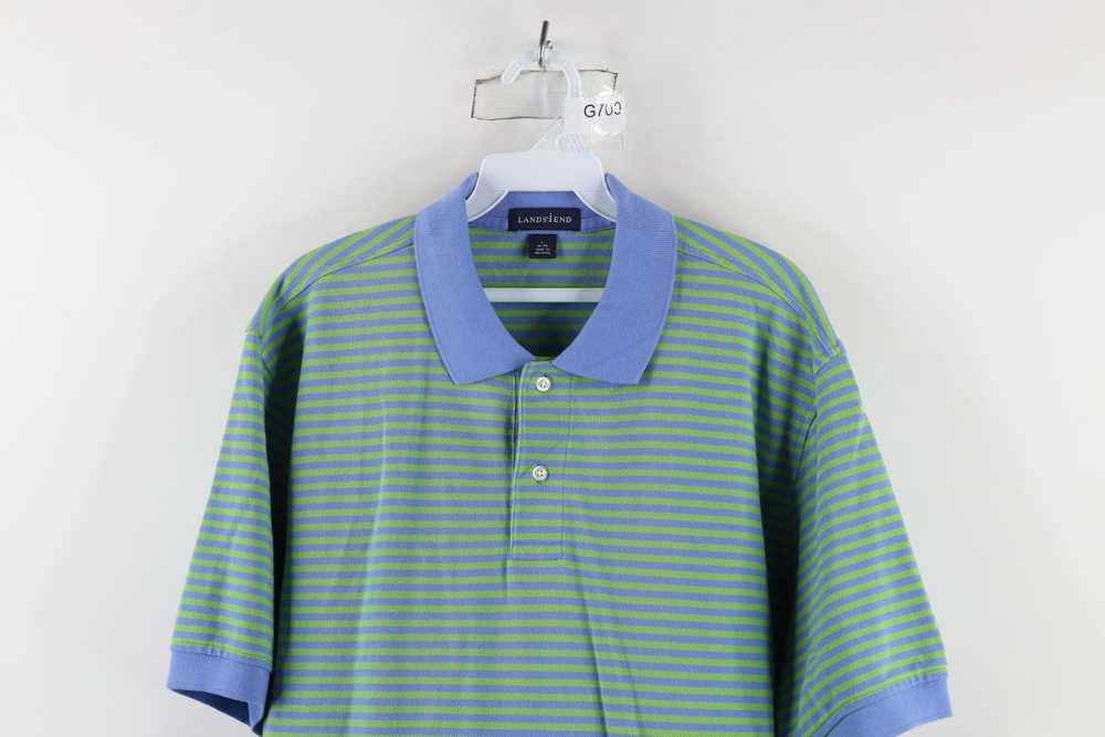 Lands End × Vintage Vintage 90s Lands End Striped… - image 2