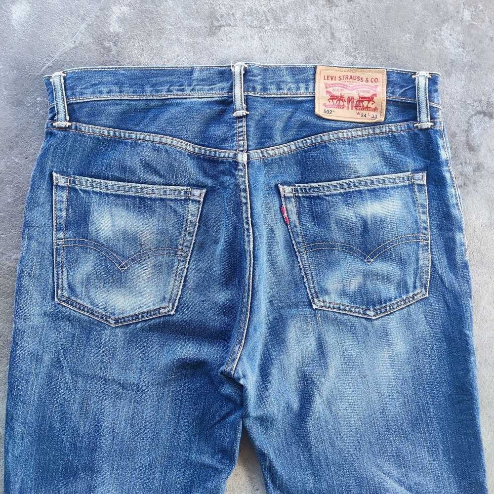 Jean × Levi's × Streetwear Vintage Levi's 502 Bra… - image 10