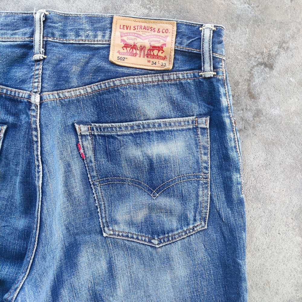 Jean × Levi's × Streetwear Vintage Levi's 502 Bra… - image 12