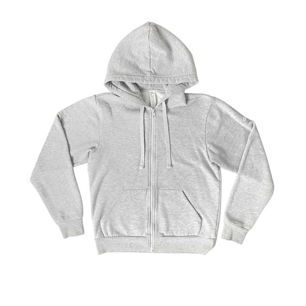 Alo Yoga heather grey alo everyday full zip hoodie - image 1