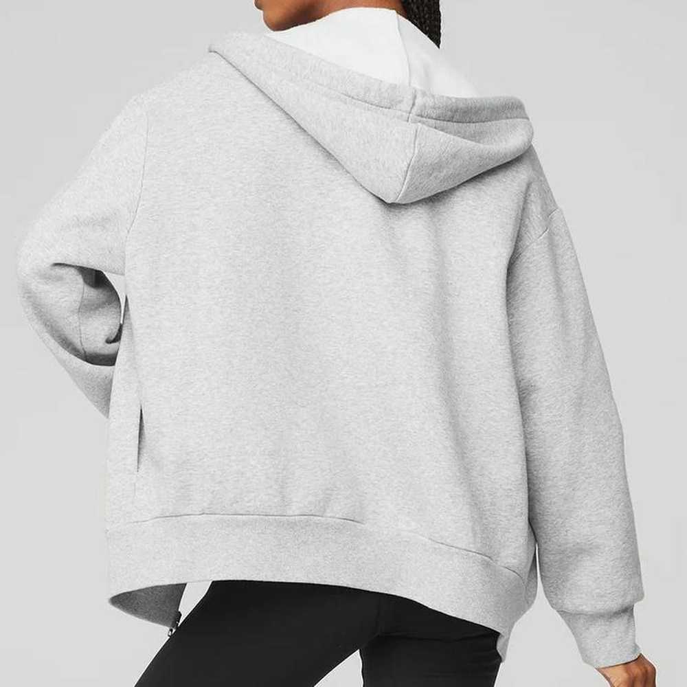 Alo Yoga heather grey alo everyday full zip hoodie - image 6