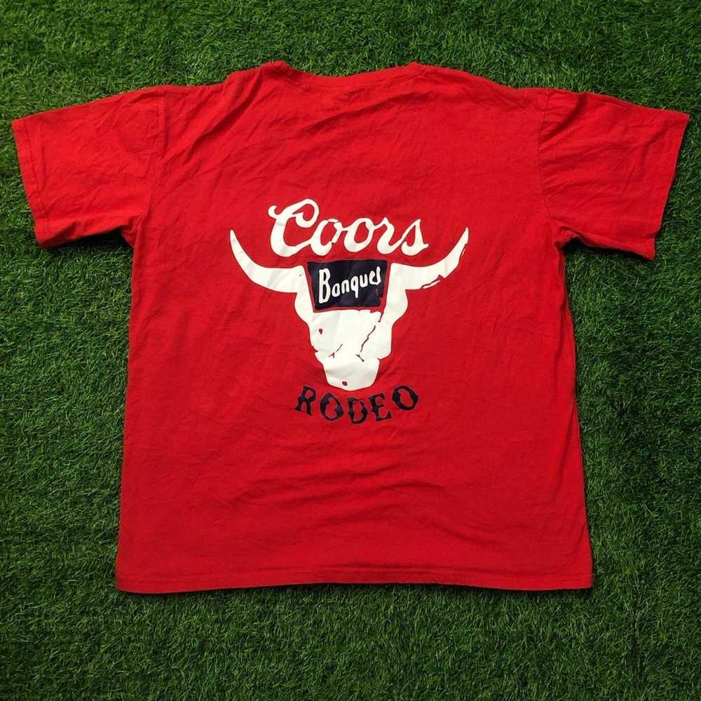 Other Men's Red Coors Rodeo Graphic Tee - image 2