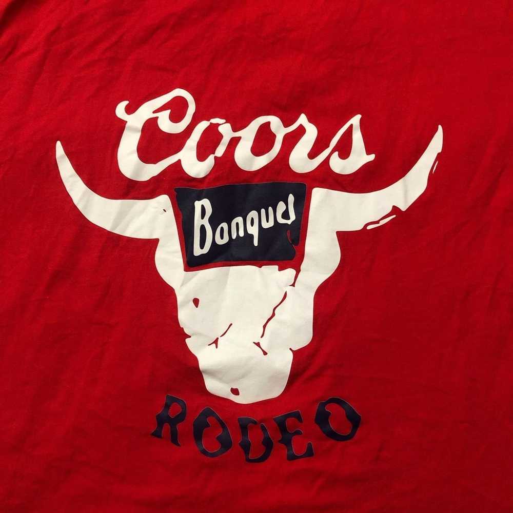 Other Men's Red Coors Rodeo Graphic Tee - image 4