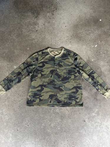 Vintage Y2K Faded Glory Camo thermal shirt