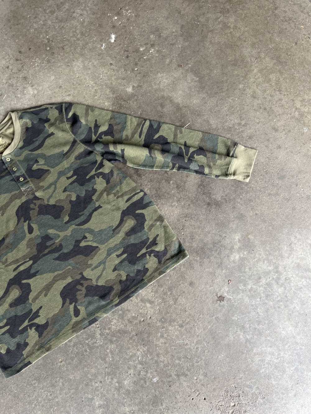 Vintage Y2K Faded Glory Camo thermal shirt - image 2