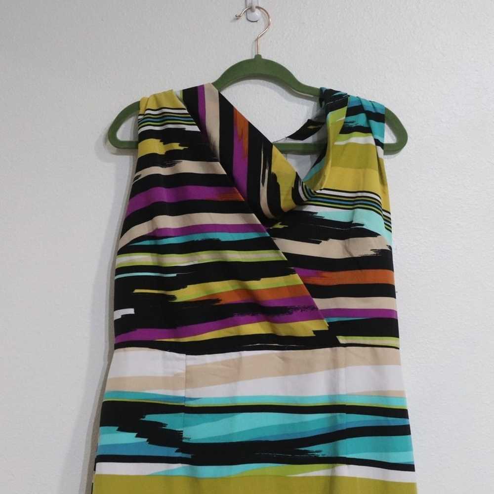 Worthington Striped Midi Sheath Dress Sz 16 - image 2