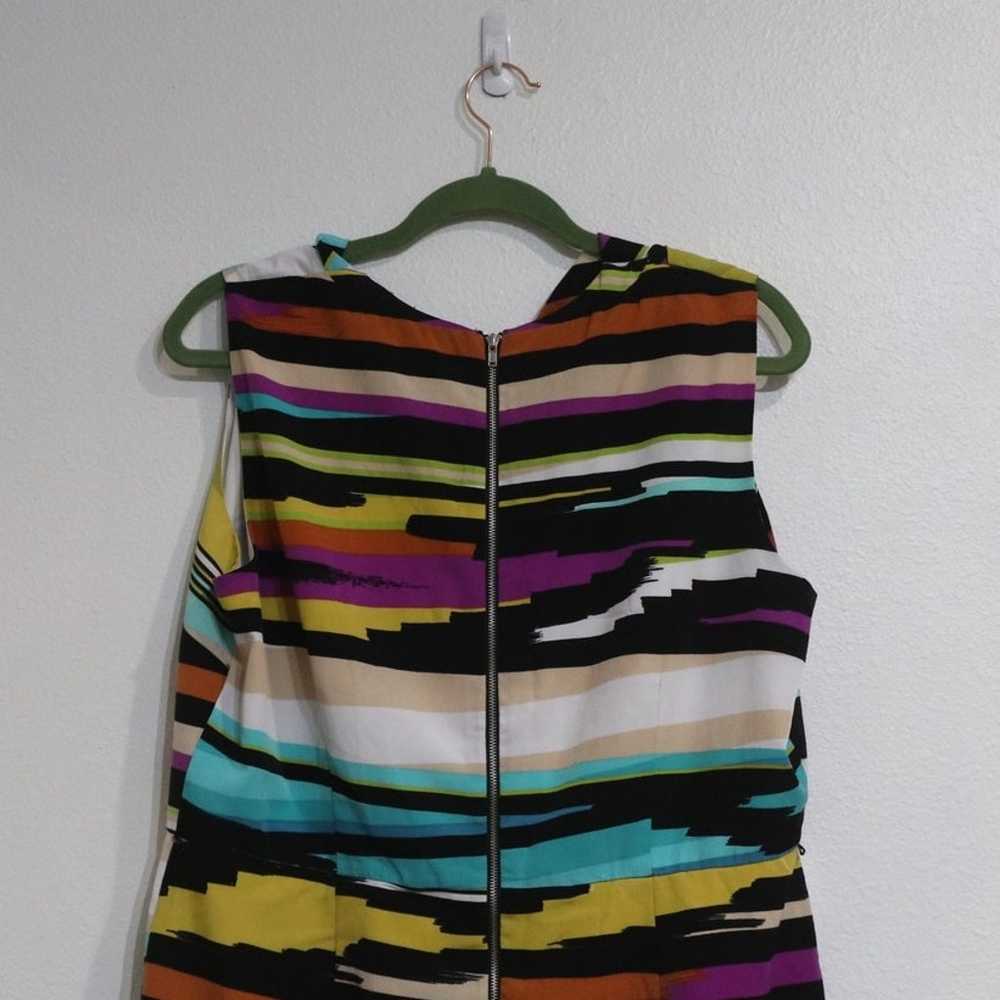 Worthington Striped Midi Sheath Dress Sz 16 - image 6