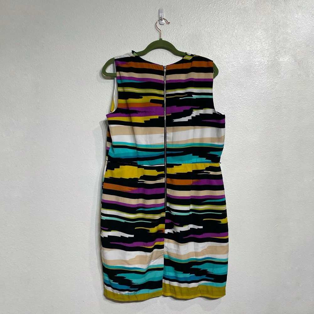 Worthington Striped Midi Sheath Dress Sz 16 - image 7