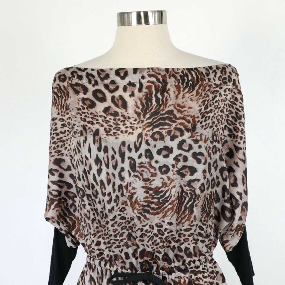 Robert Rodriguez Silk Mini Dress in Leopard Print… - image 2