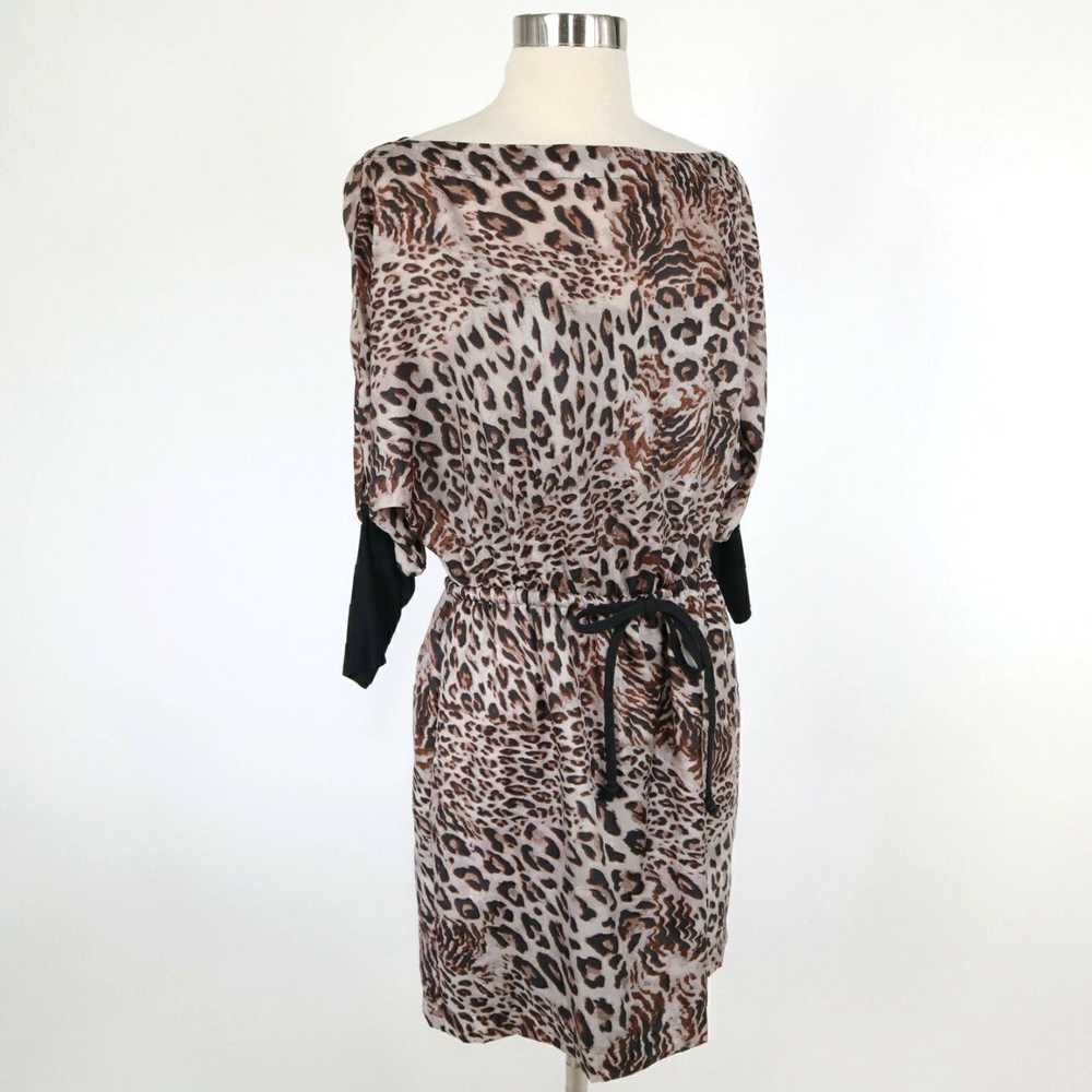 Robert Rodriguez Silk Mini Dress in Leopard Print… - image 3