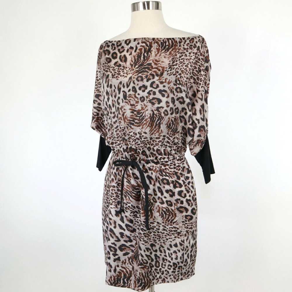 Robert Rodriguez Silk Mini Dress in Leopard Print… - image 5