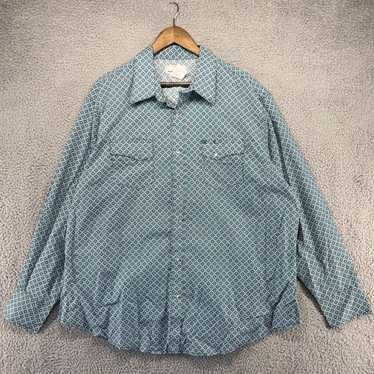 Wrangler Mens 2XL Authentic Blue and White Ranche… - image 1